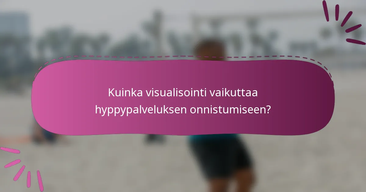 Kuinka visualisointi vaikuttaa hyppypalveluksen onnistumiseen?